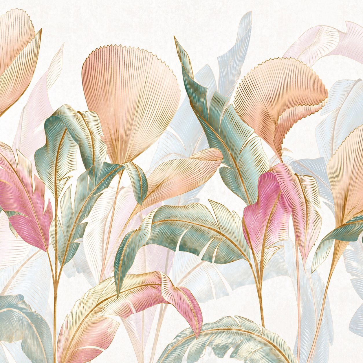 Soft Pastel Tropical Escape