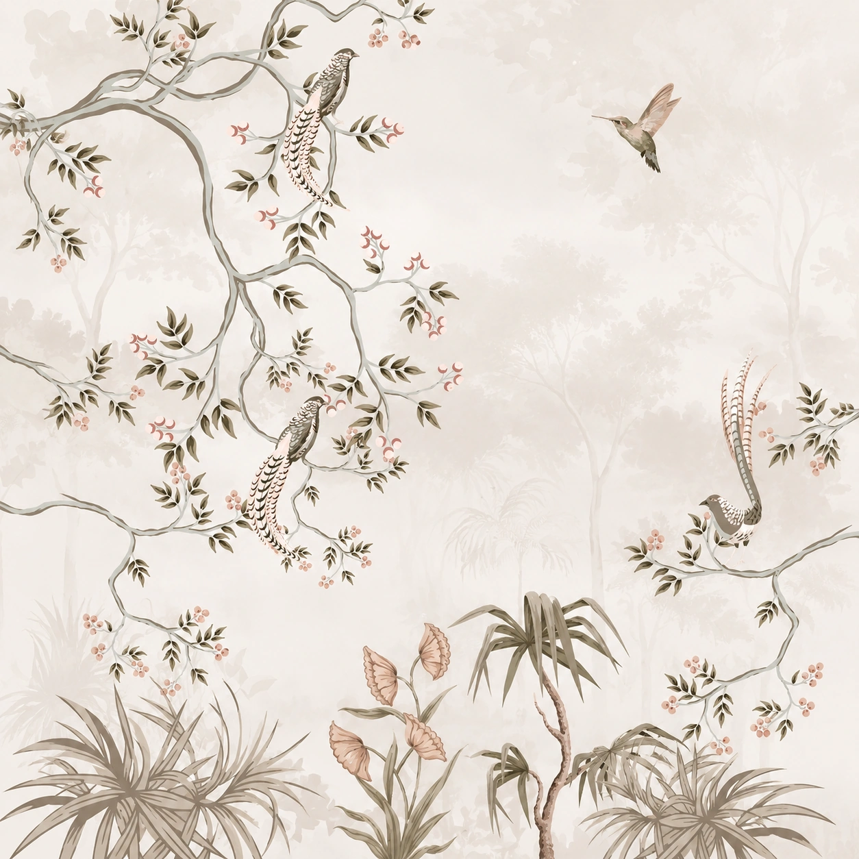 Blush Aviary Elegance